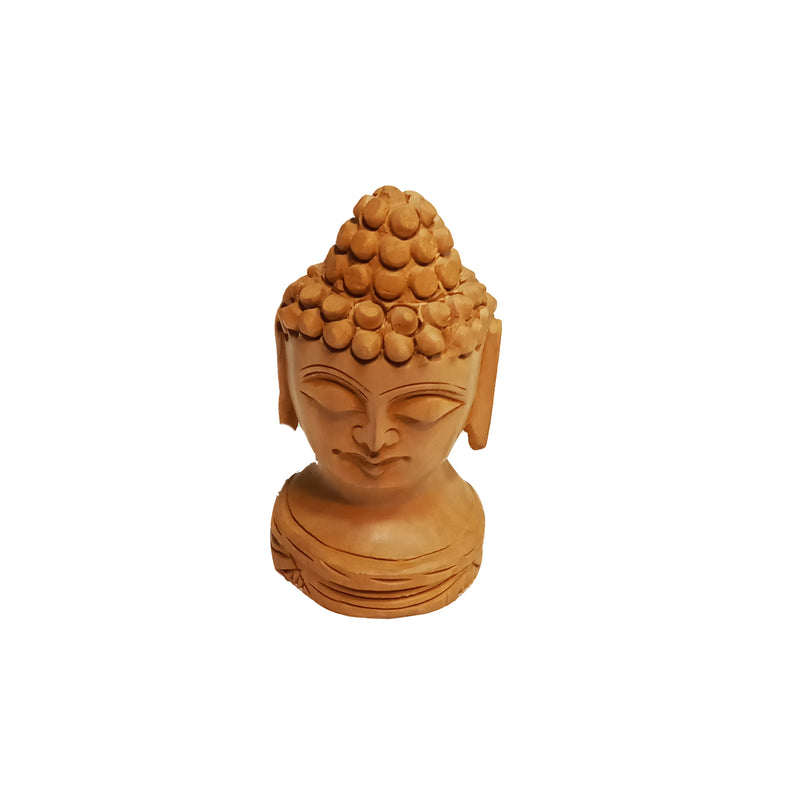 Buddha Wooden Head