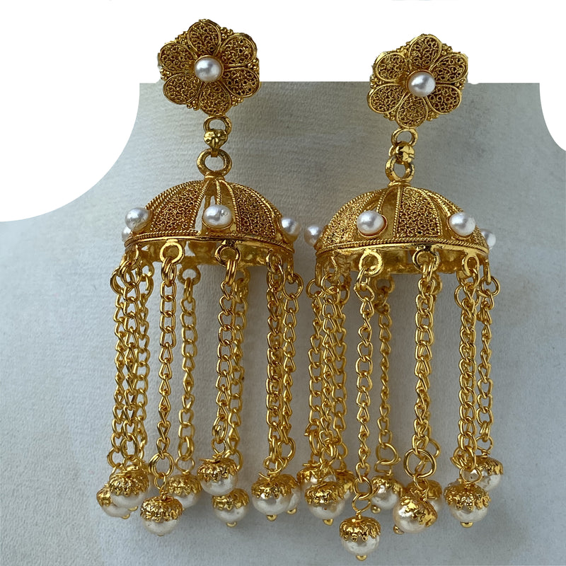 Earrings - Cage with Jhumka
